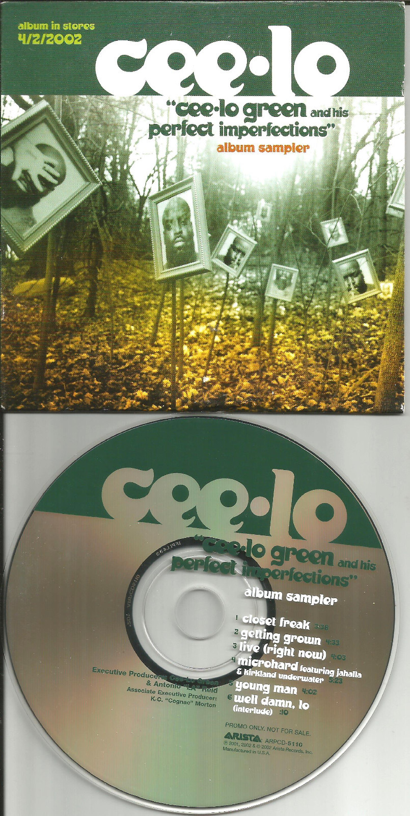 Gnarls Barkley CEE LO GREEN Perfect SAMPLER ADVNCE Card Sleeve PROMO CD 2002