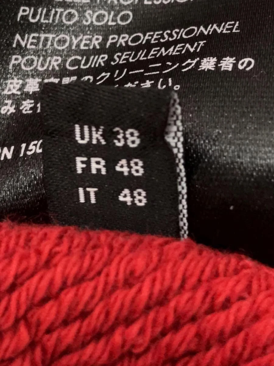 AMIRI FELPA CON CAPPUCCIO M COTONE ROSSO Usata