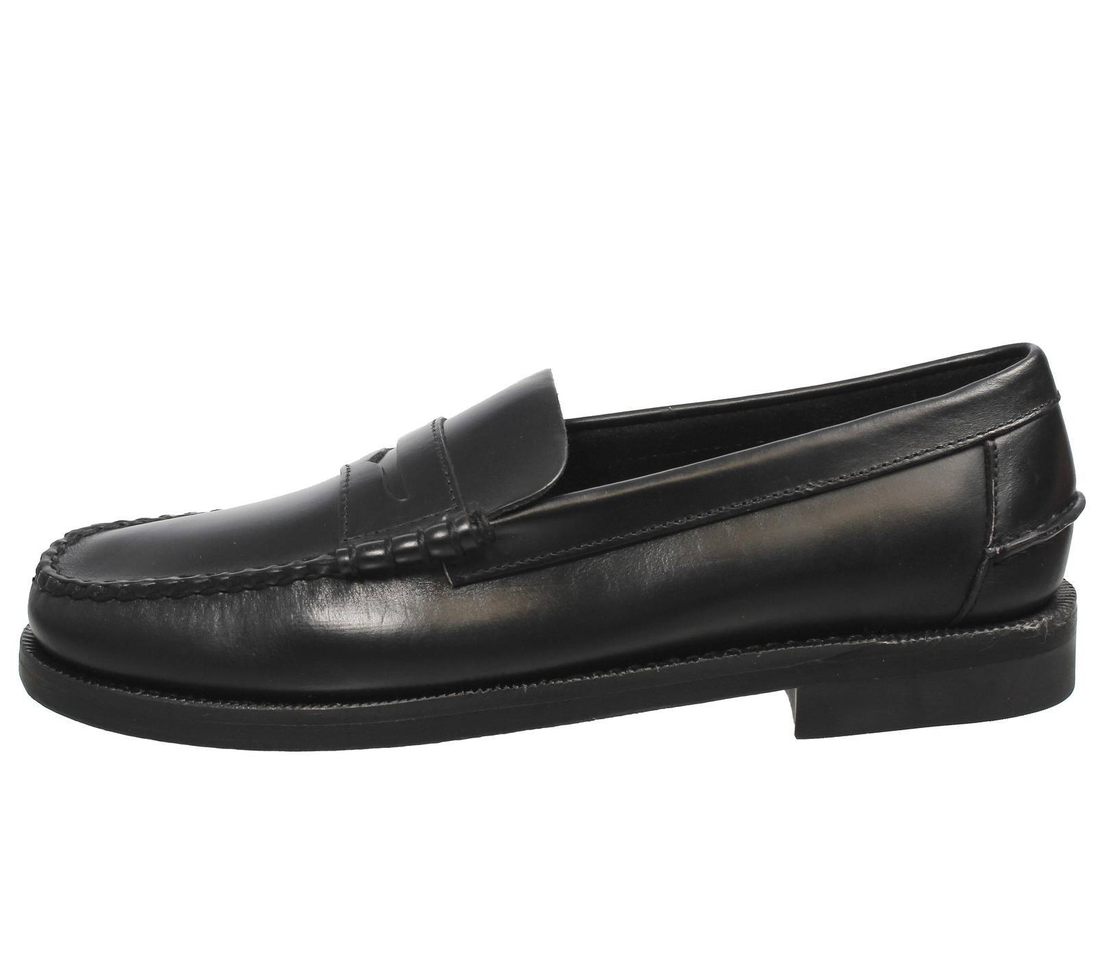 Sebago Classic Dan Waxy - Mocassini In Pelle Nero - Taglia 41.5 [8 US 26.5cm]