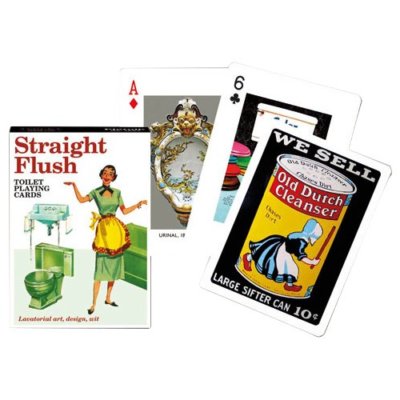 Straight Flush (Toilettenthema) Set Karten 52 + Joker (gib)
