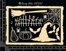 Dusty Attic Chipboard 5x7 - Creative Frames 2 - Halloween, DA3231