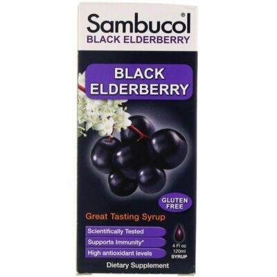 Sambucol Black Elderberry Dietary Supplement Immune Health Support 4 oz 12 Pack