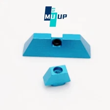 Front Sight Rear Sight Fit for Glock 17 19 22 23 24 26 27 31 34 35 Aluminum Blue