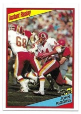 JOHN RIGGINS 1984 TOPPS IR CARD NEAR MINT CONDITION