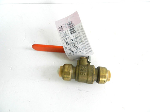 SHARK BITE - 1/2" PUSH FIT BALL VALVE - FULL PORT, LEAD FREE, CPVC, PEX. COPPER