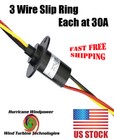 HEAVY 3 PHASE WIND TURBINE GENERATOR SLIP RING 30 AMP PER CONDUCTOR / WIRE