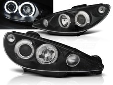 PEUGEOT 206 2003 2004 2005 2006 2007 2008 2009 LPPE29 HEADLIGHTS ANGEL EYES CCFL
