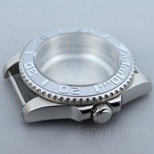 40mm Modify Yacht Mod Watch Case Sapphire For Seiko NH35 38 Eta2824 28.5mm Dial