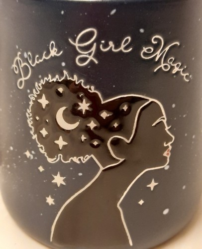Sheffield Home Forward Together Black Girl Magic Large Black Mug NEW Embossed - Picture 6 of 6