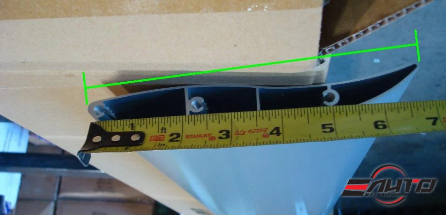 Alerón trasero MEGAN universal ajustable aluminio tipo GT alerón 56" - negro Foto 4 de 4