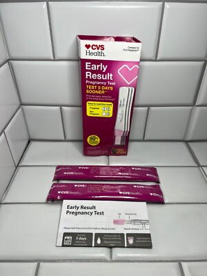 2 CVS Health Early Result Pregnancy Test - Test 5 Days Sooner 99% Accurate 4/26