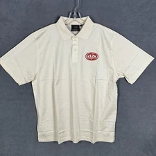 LA GLORIA CUBANA Polo Shirt Men’s XL Ivory Embroidered Logo Cigars