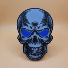 Sinister Skull Trailer Hitch Cover. Fits 2" x 2" Receiver. Select your Colors.