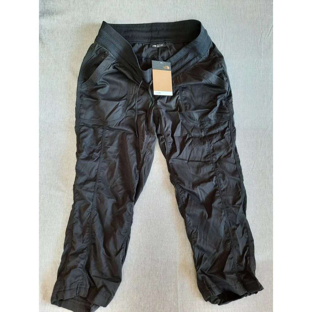 The North Face Women Regular Large Waistband Drawstring Black Capri Pants