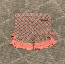 New MATILDA JANE Lucille Shorts Rainbow Print Shorties 12/18 m brown/pink