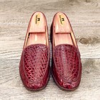 $ 1370 Neiman Marcus GRAVATI Women's 5.5 M Genuine Crocodile * add $15 new Trees — photo 2