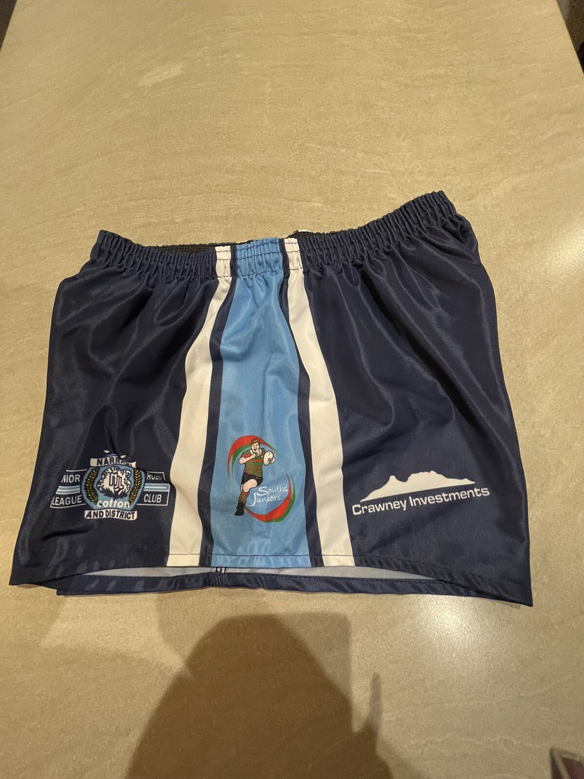 Mens rugby League shorts CRL Player shorts in good condition size 24