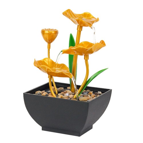 Fontana Da Tavolo Fontane A Cascata Per Interni Illuminate Per La Decorazione - Foto 4 di 7