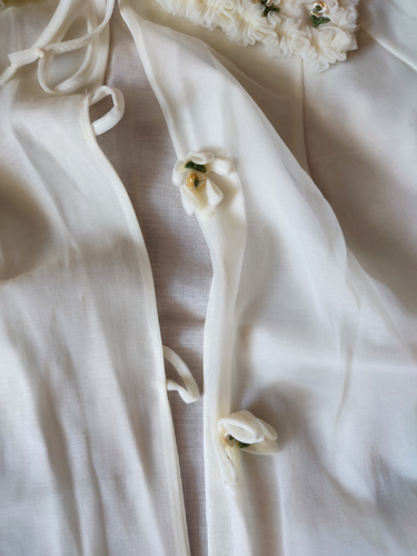 Vintage Retro 50/60er Jahre - bezauberndes Negligee mit Morgenmantel Gr. 38 - Bild 5 von 16