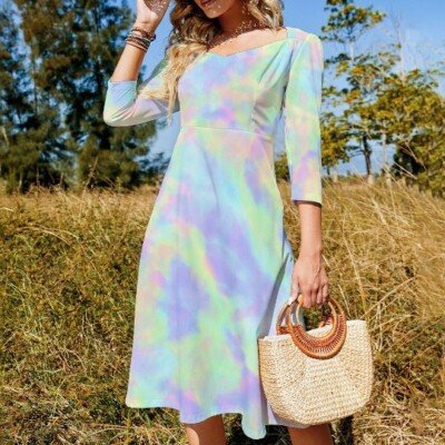 princess polly baby blue dress Pink Floral Babydoll Empire Waist Mini Dress | Womens | X-Large (Available in M, L) | 100% Polyester main image 1