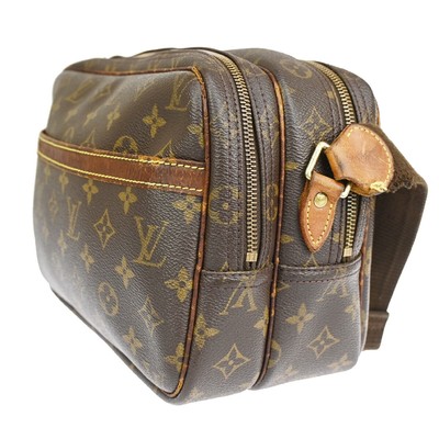Louis Vuitton Reporter Shoulder Bag Brown Canvas for sale online 
