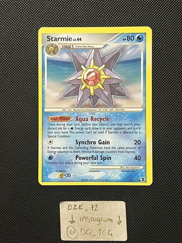Pokemon Rising Rivals 2009 - Starmie Lv.44 - Non Holo Uncommon - 50/111 - NM/VLP - Bild 1 von 8