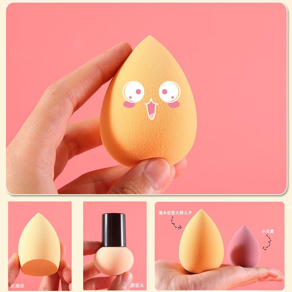 3Pcs/Set New Mushroom Makeup Puff Makeup Blender Gourd Beauty Egg Water