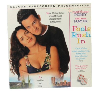 Fools Rush In Laserdisc Movie 1996 Wide Screen Salma Hayek Matthew Perry - NEW