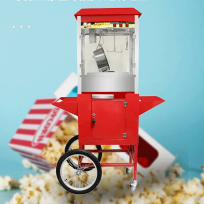 Profi Popcornmaschine Popcorn Maker 1400W Heißluft-Popcorn-Maschine mit Wagen
