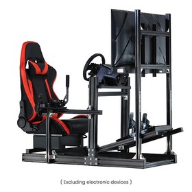 Marada 4080 Aluminum Racing Game Cockpit With Red Seat&TV Stand Fit LogitechG923