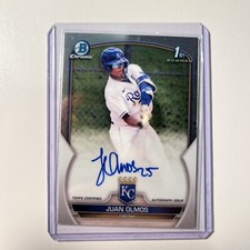 2023 Bowman Chrome Juan Olmos 1st Prospect Auto Autograph #CPA-JOS Royals