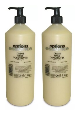 2x Options Essence Creme Rinse Conditioner 1 Liter