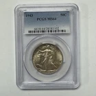 1943 Walking Liberty Half Dollar PCGS MS64 Silver 50c US Coin