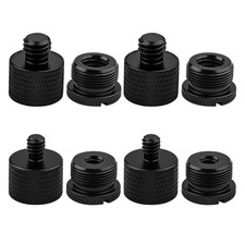Mic Stand Screw Thread Adapter 8 PCS 5/8 3/8 1/4 inch for Microphone