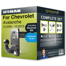 Towbar fixed for CHEVROLET Avalanche 00- + 13pin universal electrical-kit NEW