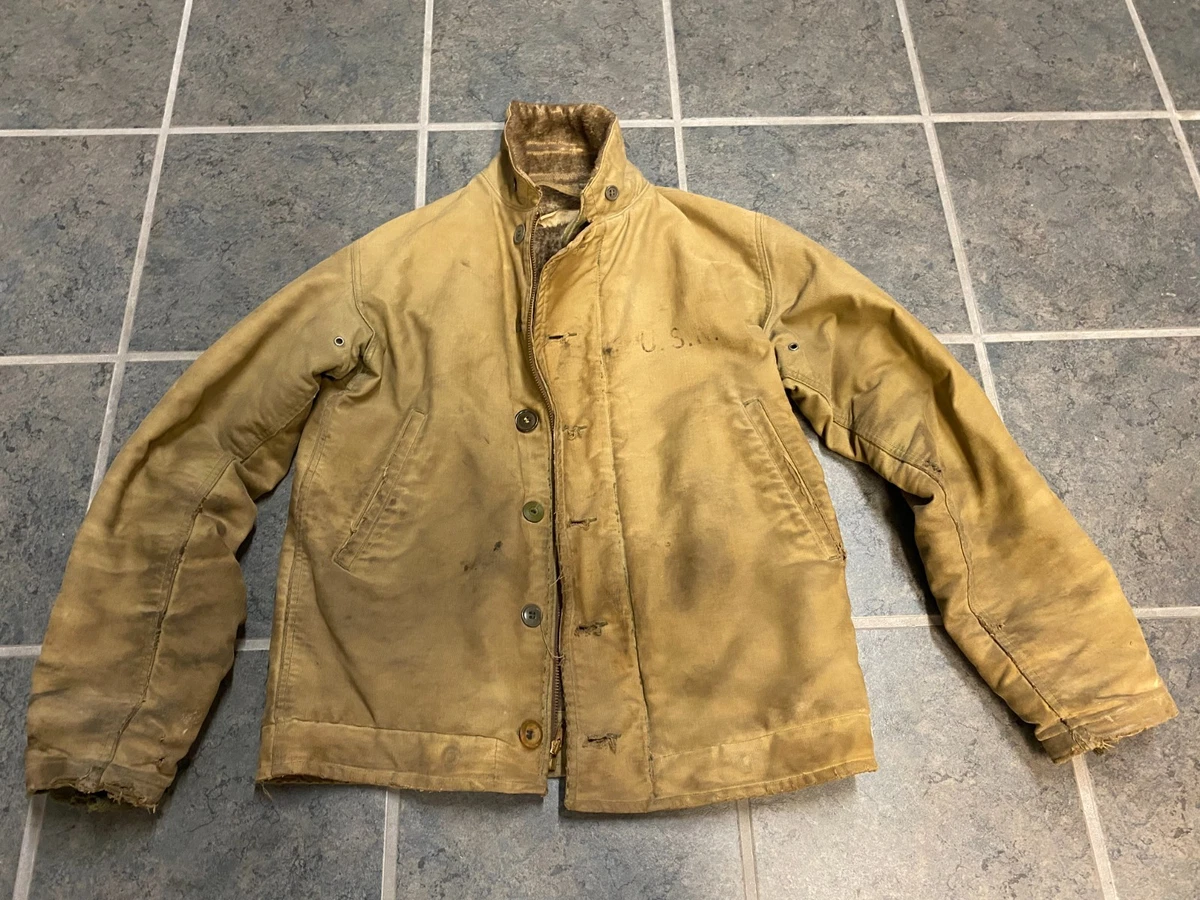 Usn Deck Jacket In Original Ww2 Collectible Us Uniforms for sale