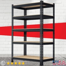 Heavy Duty Adjustable Storage Shelving Unit 5 Tier Metal Rack Garage Organizer