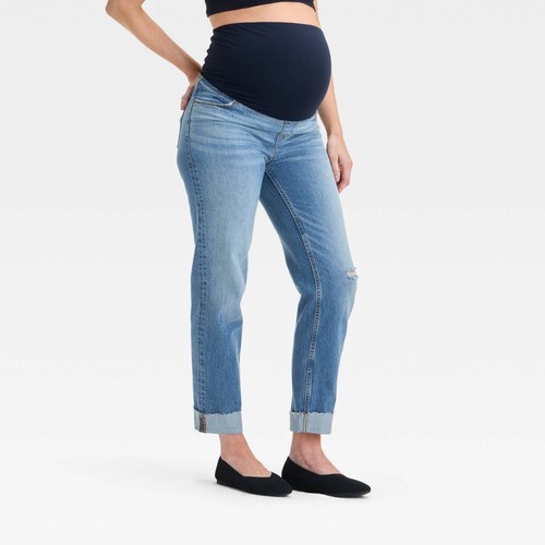 Over Belly High-Rise Straight Umstandshose - Isabel Maternity by Ingrid & - Bild 1 von 5