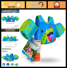 Toddler Swim Vest  Puddle Float Jumper for Ages 1-6, Pool Floaties  Water Wing