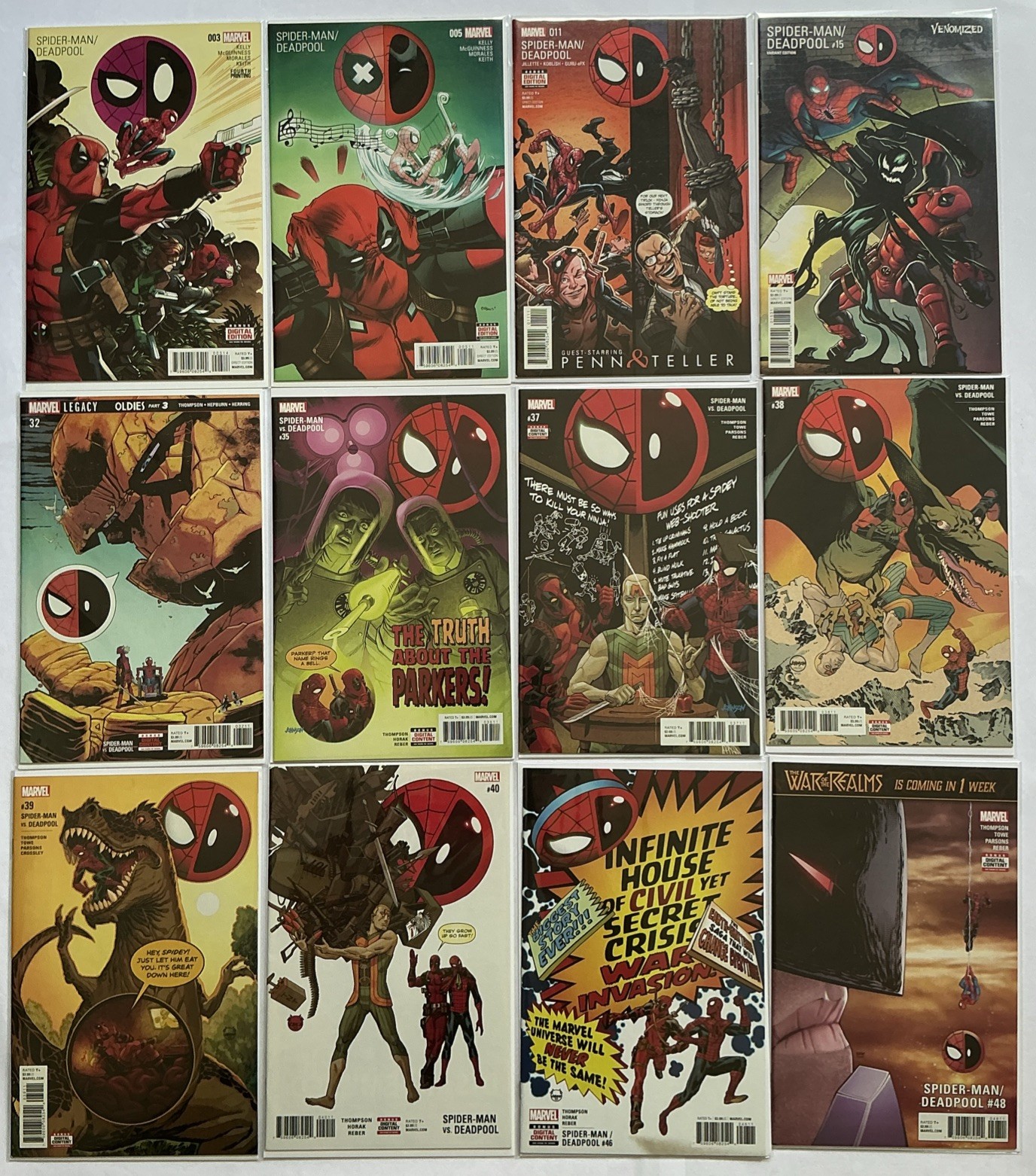 Spider-Man / Deadpool #3 5 11 15c 32 35 37-40 46 48 NM- Avg (12) 2016 Marvel Com
