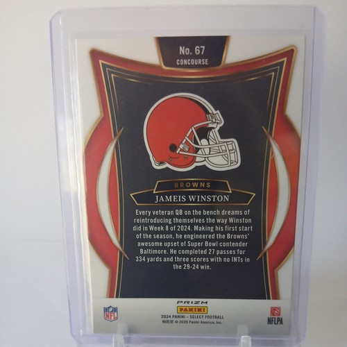 2024 Panini Select - Concourse Jameis Winston #67 Zebra 🔥 - Foto 2 di 2