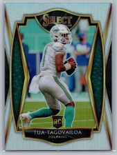 Tua Tagovailoa 2020 Panini Select Silver Prizm #145 Rookie Miami Dolphins