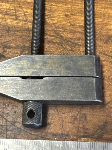 Vintage Set of 2 Starrett Machinist Parallel Clamps #161-D - Picture 2 of 3