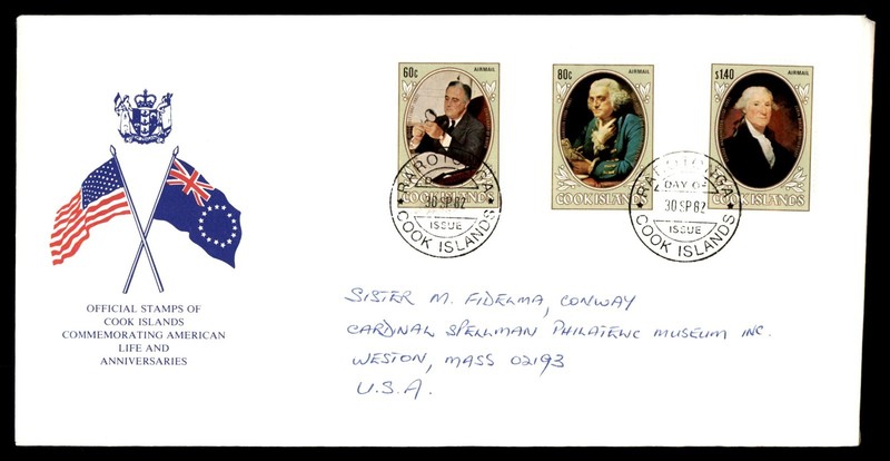 Mayfairstamps Cook Islands FDC 1982 US Presidents Combo First Day Cover cca_0631