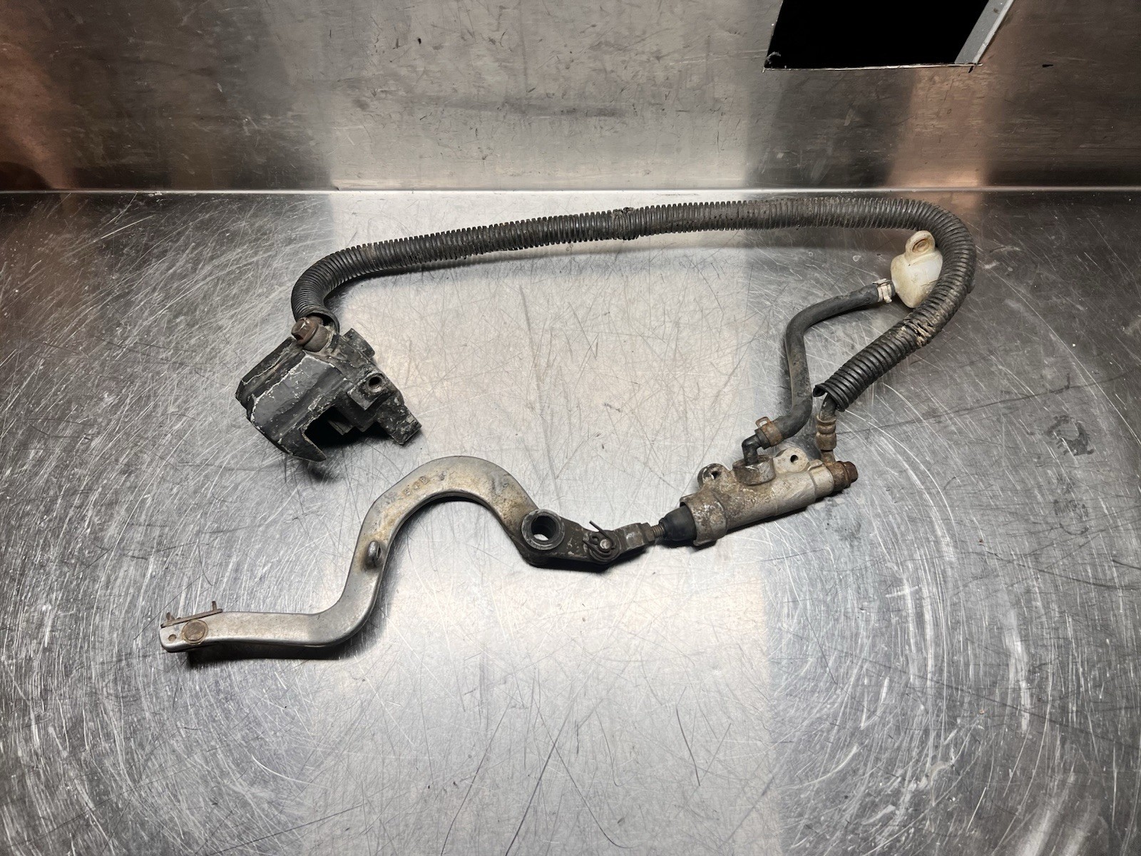 Yamaha YZ250 YZ 250 Rear Brake Master Cylinder Lever Oem Original 1989 Genuine