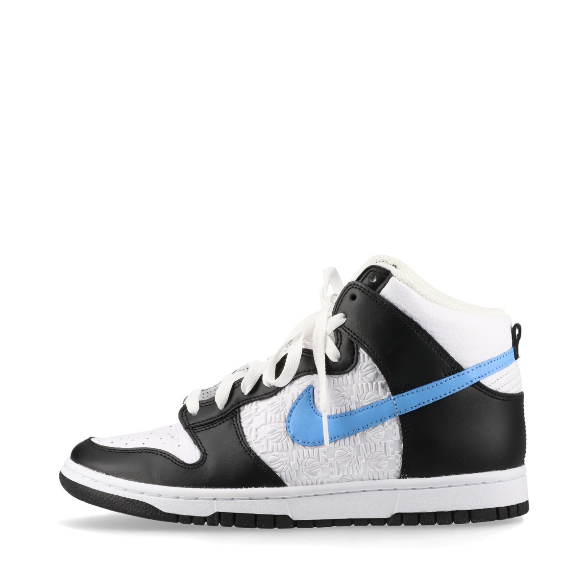 Nike Leather High Top Sneakers 25.5cm Men s White   Black DUNK HIGH EMB FJ4210