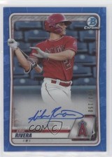 2020 Bowman Chrome Prospects Blue Refractor 83/150 Erik Rivera #CPA-ERI Auto 8d4