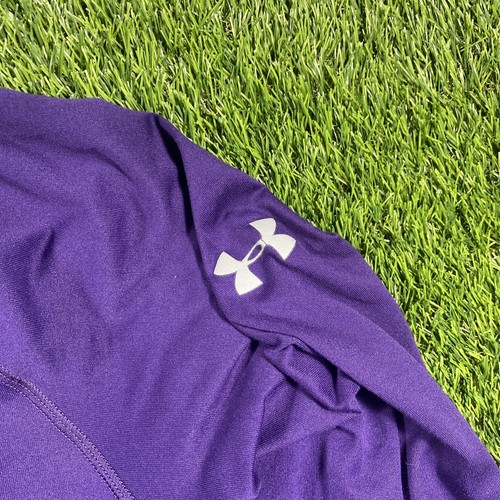 Tcu Horned Frogs Under Armour 1/4 Zip Sweatshirt Mens Xl Purple Light Jacket - Picture 8 of 20