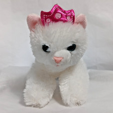 Aurora Mini Flopsie White Cat Princess Crown Plush Stuffed Animal 6 Inch 2018