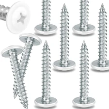 #8 × 1-1/2" Truss Head Self Tapping Screws, White Wood Fast Tapping Screws, Carb